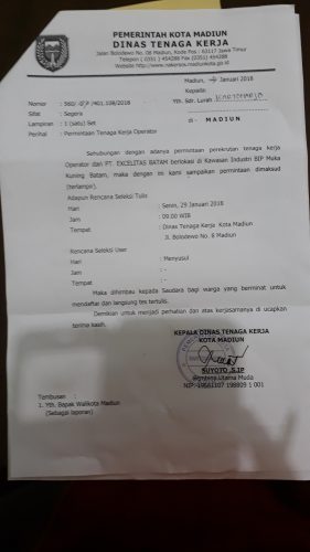 Pengumuman Lowongan Kerja