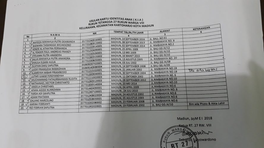 PENGUMUMAN