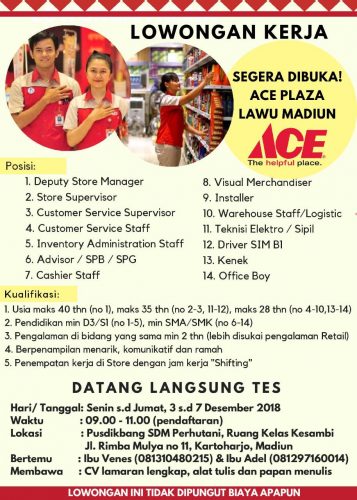 LOWONGAN PEKERJAAN DI KELURAHAN KARTOHARJO