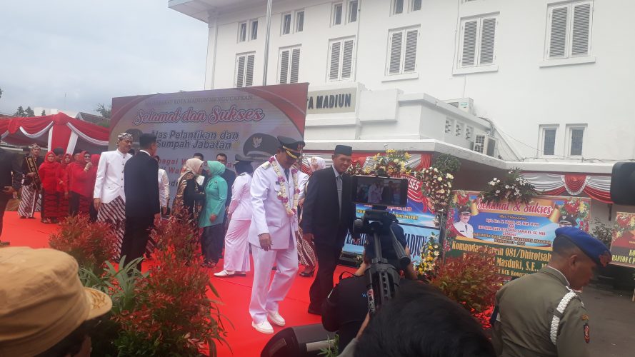 Penyambutan Walikota Madiun